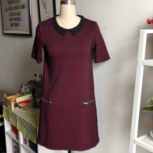 Peter Pan collar shift dress